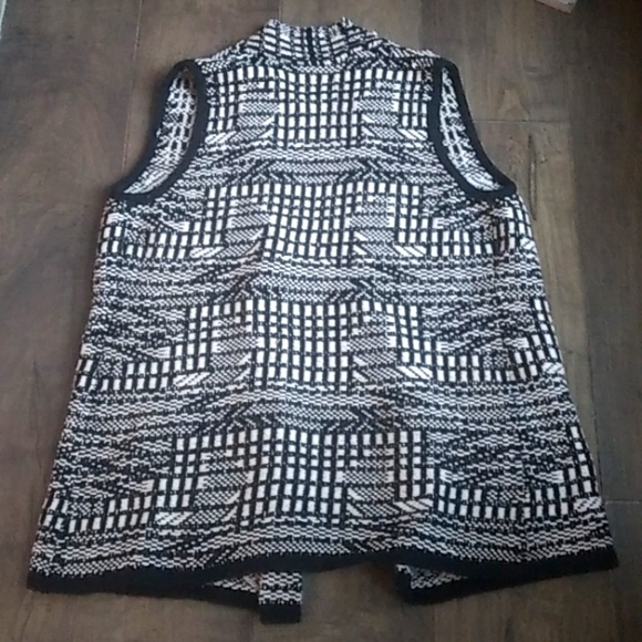 ANGEL OF THE NORTH HAND KNIT COTTON BLEND VEST WOMANS M - Picture 6 of 8